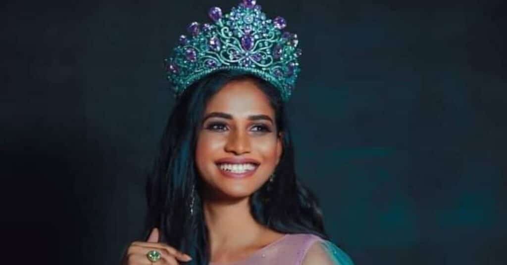 Sruthi Sithara from Kerala has won the world transgender beauty pageant