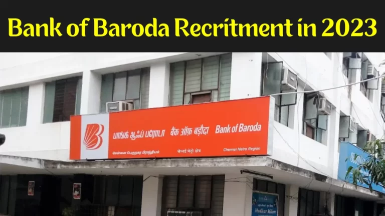 Bank of Baroda jobs in 2023