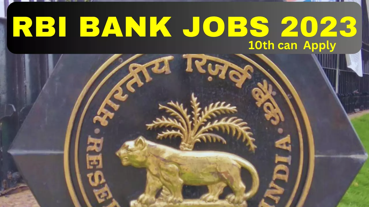 Reserve Bank of India (RBI) Bank Jobs 10Pass Can Apply EsiChennai