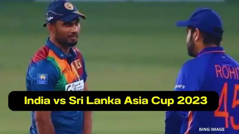 India vs Sri Lanka Asia Cup 2023