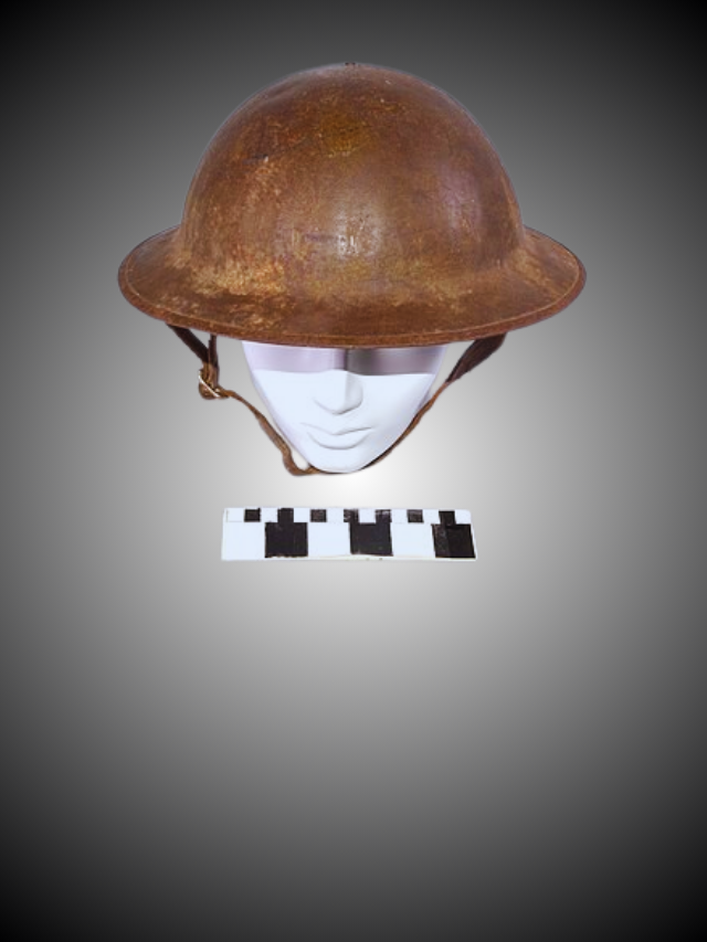 1914 Brodie Helmet (WWI army helmet, heavy & hot)