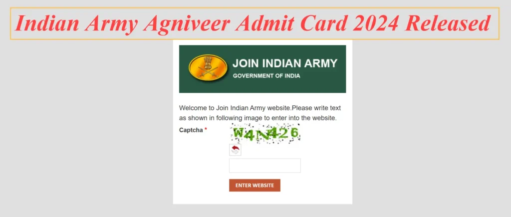 Indian Army Agniveer Admit Card 2024 Released - Download Now and Know the Exam Schedule!