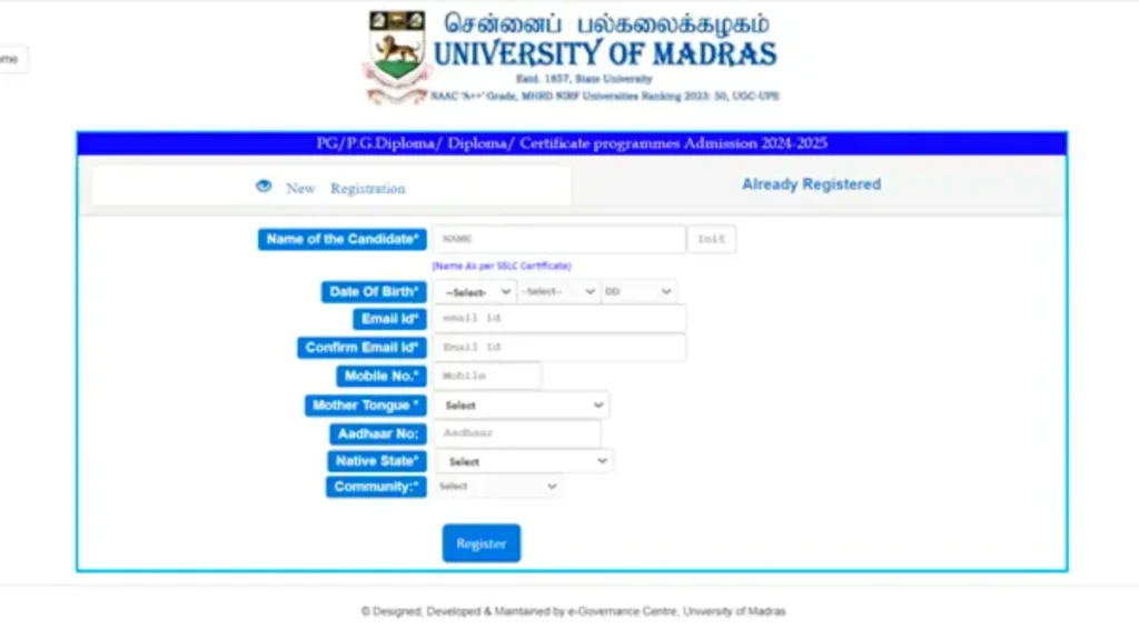 Madras University UG Admission 2024 Apply Now & Secure Your Future!