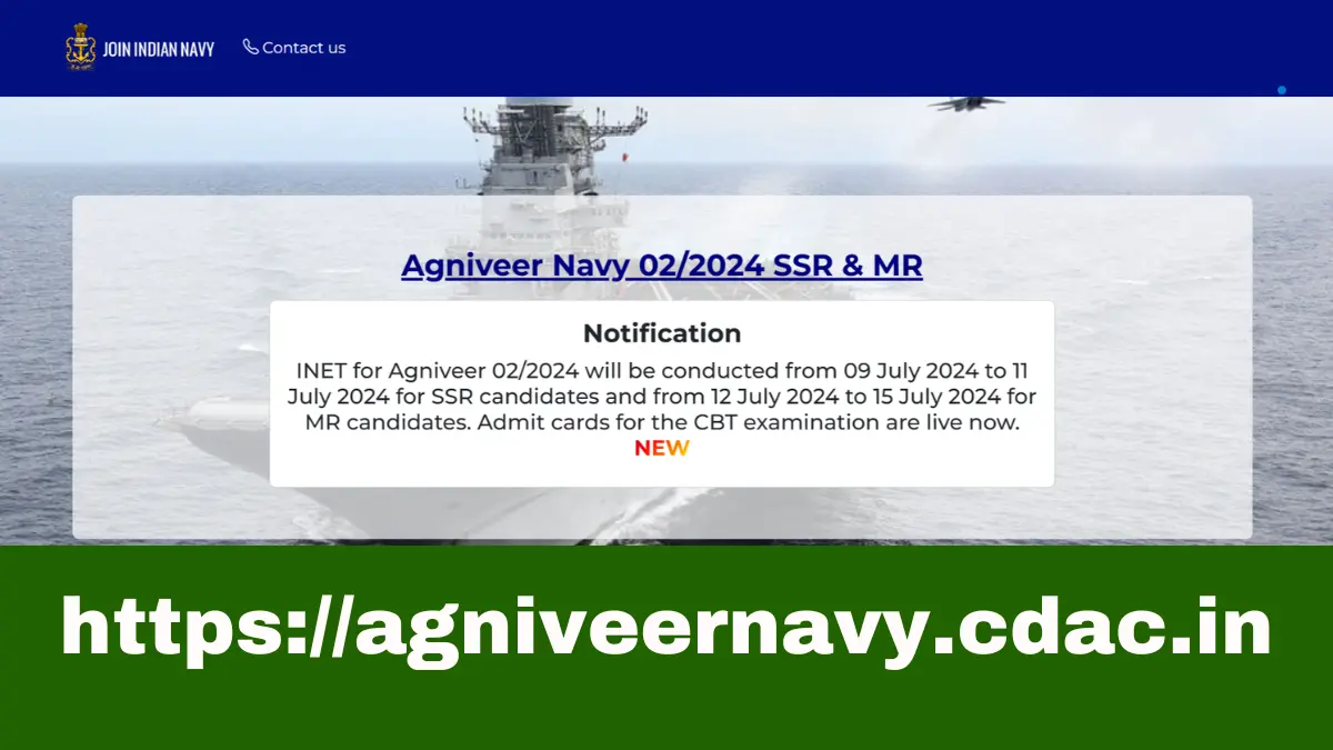 Indian Navy Agniveer SSR & MR Admit Card 2024 Released, Download Zone Wise Hall Ticket-agniveernavy.cdac.in